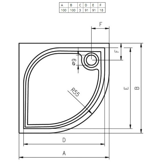 Мраморный поддон Riho Kolping DB18 100х100 см DB1800500000000 - 2 Мраморный поддон Riho Kolping DB18 100х100 см DB1800500000000 фото 2