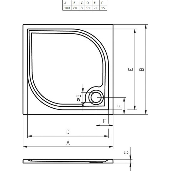 Мраморный поддон Riho Kolping DB31 100х80 см DB3100500000000 - 2 Мраморный поддон Riho Kolping DB31 100х80 см DB3100500000000 фото 2