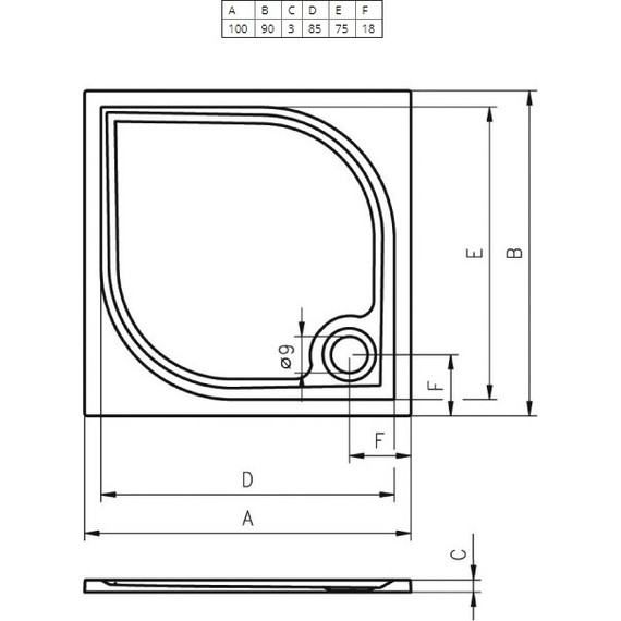 Мраморный поддон Riho Kolping DB32 100х90 см DB3200500000000 - 2 Мраморный поддон Riho Kolping DB32 100х90 см DB3200500000000 фото 2