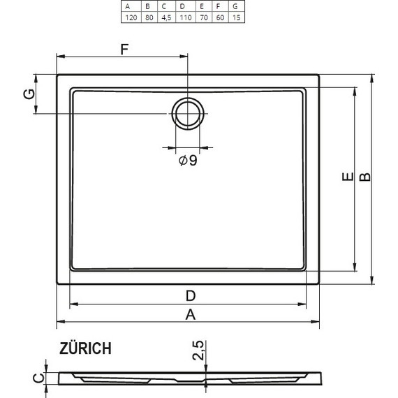Акриловый поддон Riho Zurich 274 120х80 см DA7400500000000 - 2 Акриловый поддон Riho Zurich 274 120х80 см DA7400500000000 фото 2