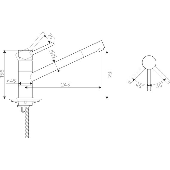 Смеситель для кухни Omoikiri Aogashima-C 4994245, хром фото 3