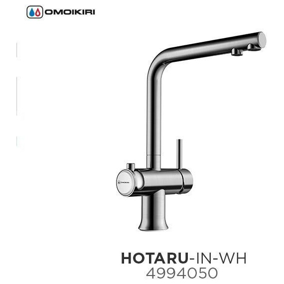 Смеситель для кухни Omoikiri Hotaru-IN-WH 4994050, сталь/белый - 5 Смеситель для кухни Omoikiri Hotaru-IN-WH 4994050, сталь/белый фото 5