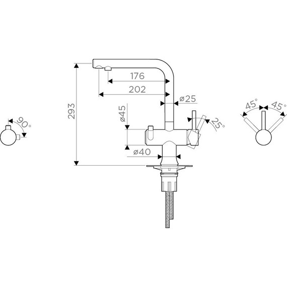 Смеситель для кухни Omoikiri Hotaru-CH-BE 4994052, хром/бежевый фото 8