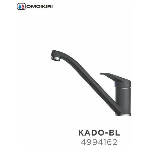 Смеситель для кухни Omoikiri Kado-BL 4994162, хром/черный фото 4