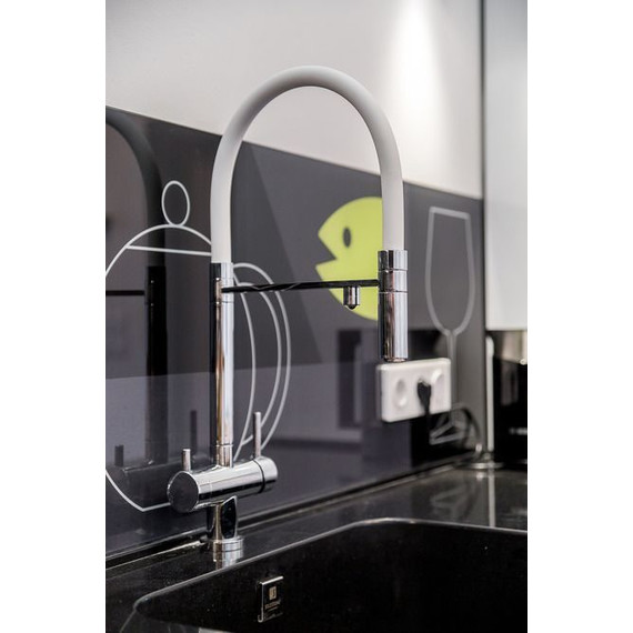 Смеситель для кухни Omoikiri Kanto-C 4994015, хром/белый фото 7