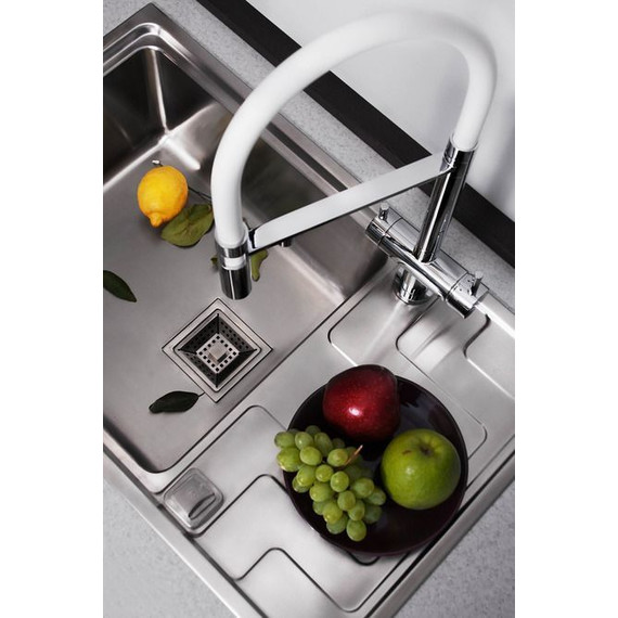 Смеситель для кухни Omoikiri Kanto-C 4994015, хром/белый фото 9