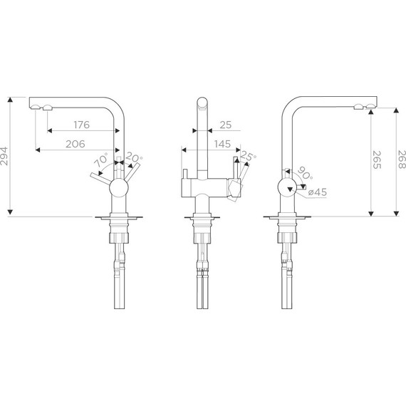 Смеситель для кухни Omoikiri Nagano-PVD-G 4994178, светлое золото - 3 Смеситель для кухни Omoikiri Nagano-PVD-G 4994178, светлое золото фото 3