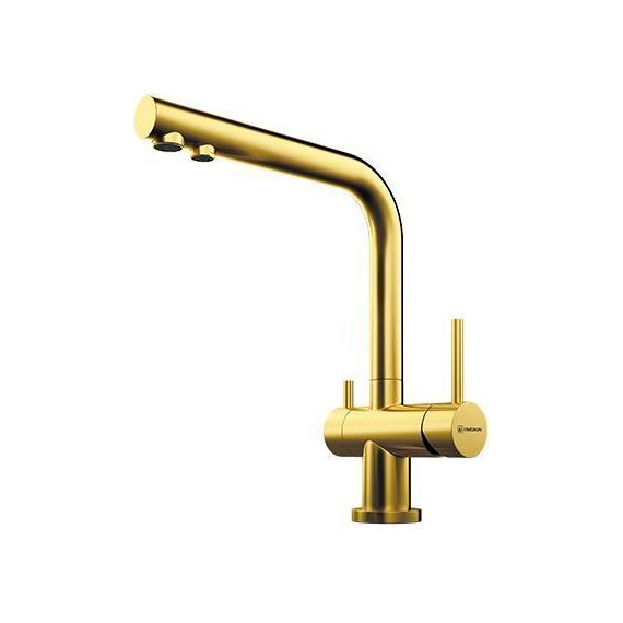Смеситель для кухни Omoikiri Nagano-PVD-G 4994178, светлое золото фото 
