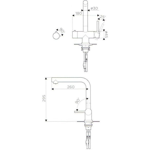 Смеситель для кухни Omoikiri Takamatsu 4994085, сталь фото 7
