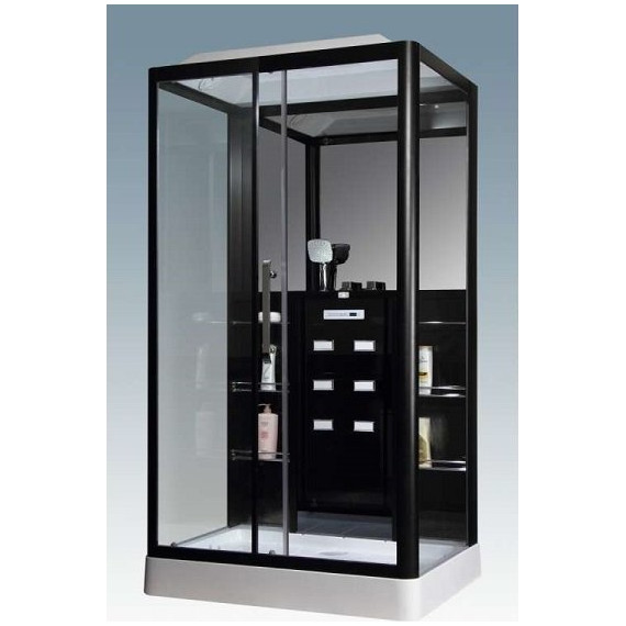 Гидробокс LORANTO CS 127-3A 120х90 см R, хром/прозрачное фото 2