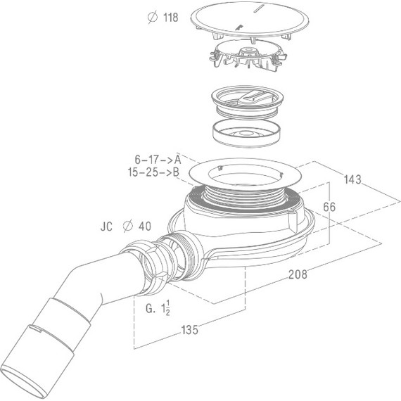 Сифон для душевого поддона Radaway TBXS фото 2