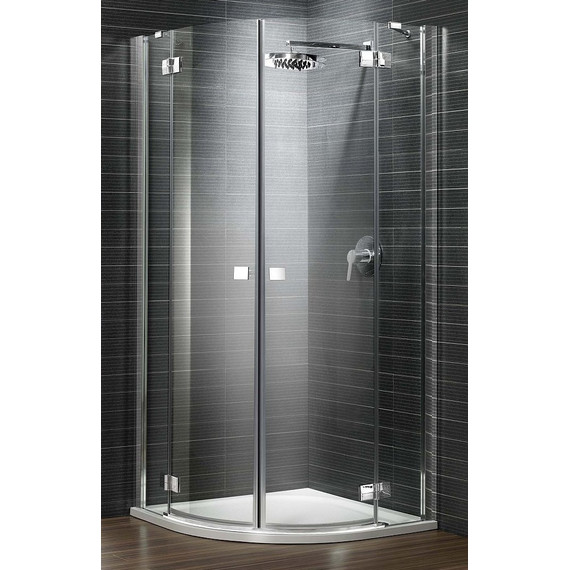 Душевое ограждение Radaway Almatea PDD/E 100х80 см, хром/прозрачное фото 