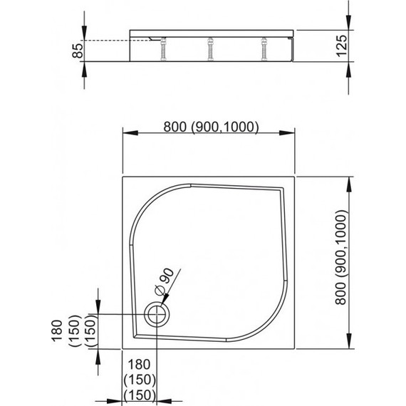 Поддон мраморный Radaway Paros C900 90х90 см MBC9090-03-1 - 2 Поддон мраморный Radaway Paros C900 90х90 см MBC9090-03-1 фото 2