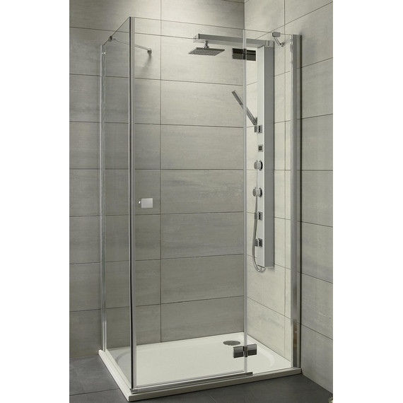 Душевое ограждение Radaway Almatea KDJ R 100х80 см, хром/прозрачное фото 