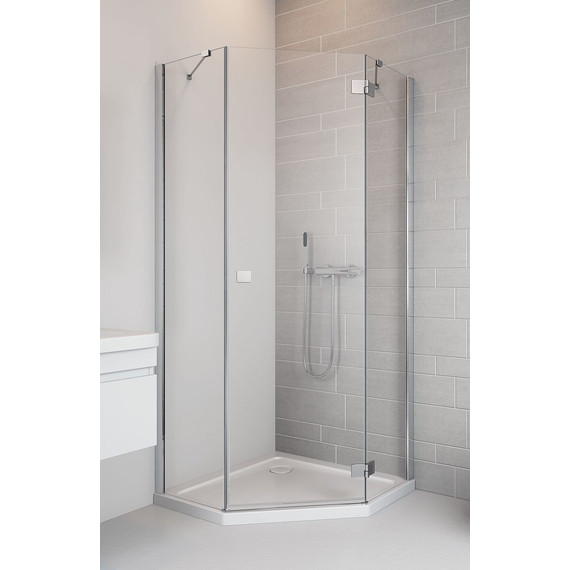 Душевое ограждение Radaway Essenza New PTJ 80х80 см L/R, хром/прозрачное - 6 Душевое ограждение Radaway Essenza New PTJ 80х80 см L/R, хром/прозрачное фото 6