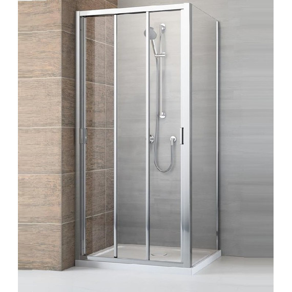 Душевое ограждение Radaway Evo DW+S 85х80 см, хром/прозрачное фото 