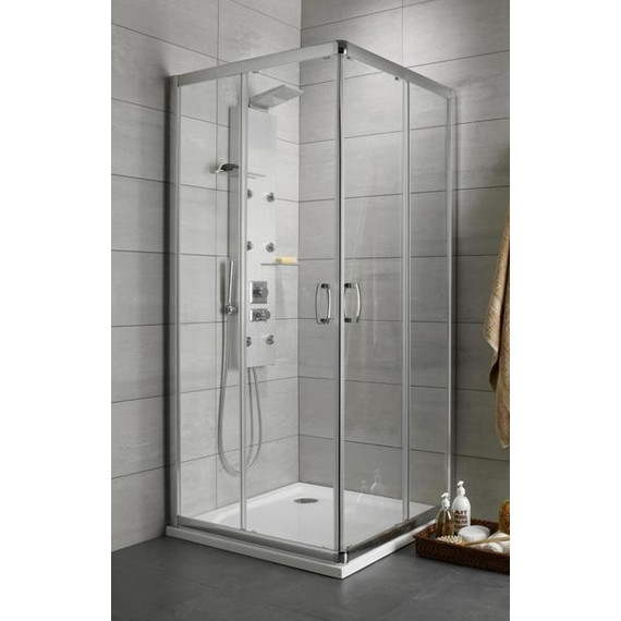 Душевое ограждение Radaway Premium Plus D 80х100х190 см, хром/прозрачное фото 