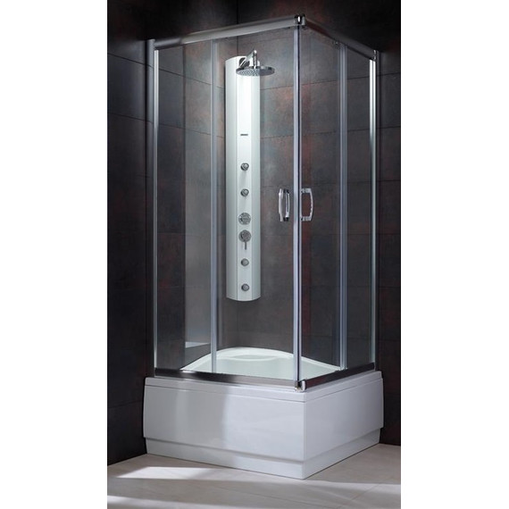 Душевое ограждение Radaway Premium Plus C 80х80х170 см, хром/прозрачное фото 