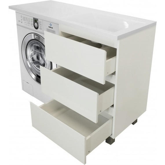 Тумба напольная с раковиной-столешницей Эстет Dallas Luxe 140 см R, 3 ящика ФР-00002912 - 7 Тумба напольная с раковиной-столешницей Эстет Dallas Luxe 140 см R, 3 ящика ФР-00002912 фото 7