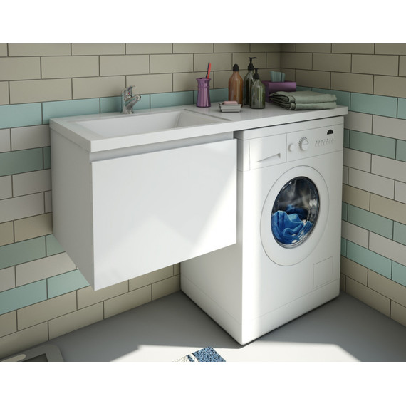 Тумба подвесная с раковиной-столешницей Эстет Dallas Luxe 110 см L, 1 ящик ФР-00002025 - 6 Тумба подвесная с раковиной-столешницей Эстет Dallas Luxe 110 см L, 1 ящик ФР-00002025 фото 6