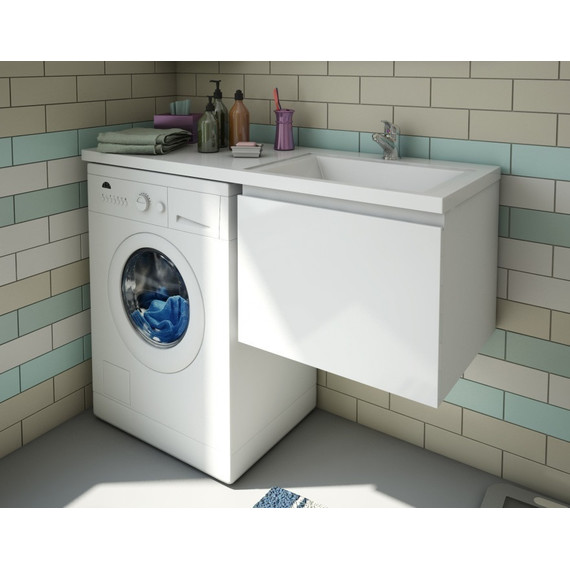 Тумба подвесная с раковиной-столешницей Эстет Dallas Luxe 115 см R, 1 ящик ФР-00002306 фото 6