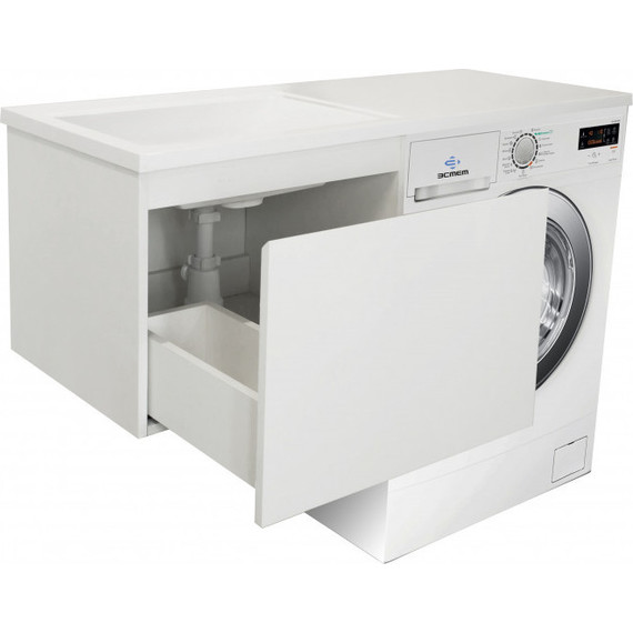 Тумба подвесная с раковиной-столешницей Эстет Dallas Luxe 130 см L, 1 ящик ФР-00002424 фото 9