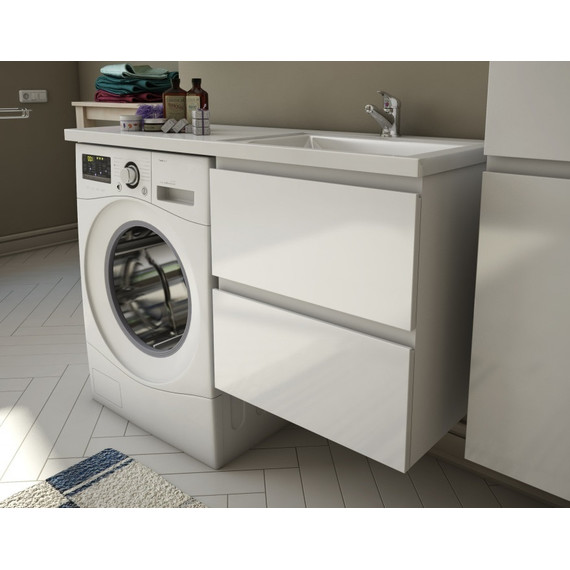 Тумба подвесная с раковиной-столешницей Эстет Dallas Luxe 110 см R, 2 ящика ФР-00002021 - 6 Тумба подвесная с раковиной-столешницей Эстет Dallas Luxe 110 см R, 2 ящика ФР-00002021 фото 6