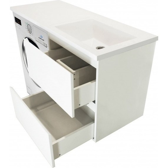 Тумба подвесная с раковиной-столешницей Эстет Dallas Luxe 120 см R, 2 ящика ФР-00001929 - 8 Тумба подвесная с раковиной-столешницей Эстет Dallas Luxe 120 см R, 2 ящика ФР-00001929 фото 8