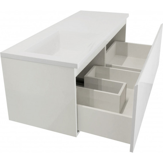 Тумба подвесная с раковиной-столешницей Эстет Dallas Luxe 115 см L, 1 ящик ФР-00002302 фото 8