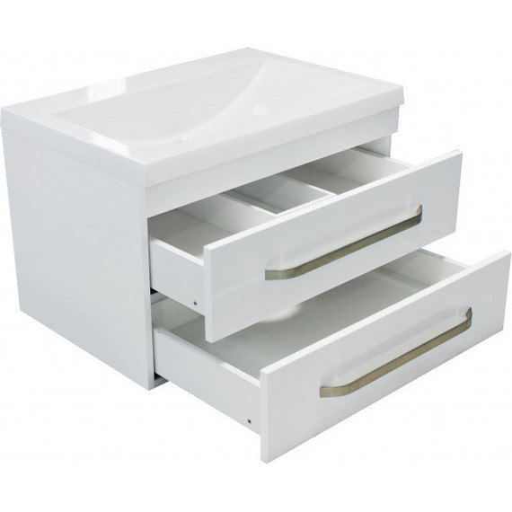 Тумба подвесная с раковиной Эстет Monaco 70 см, 2 ящика ФР-00002137 - 8 Тумба подвесная с раковиной Эстет Monaco 70 см, 2 ящика ФР-00002137 фото 8