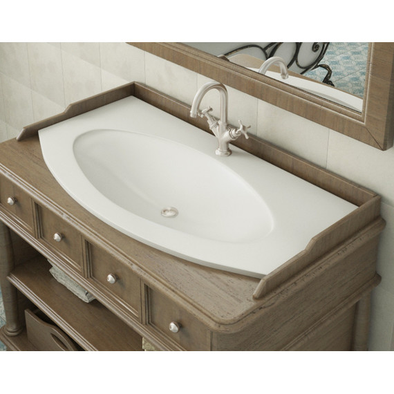 Раковина врезная на столешницу Эстет Мальта 90 см, белый фото 3