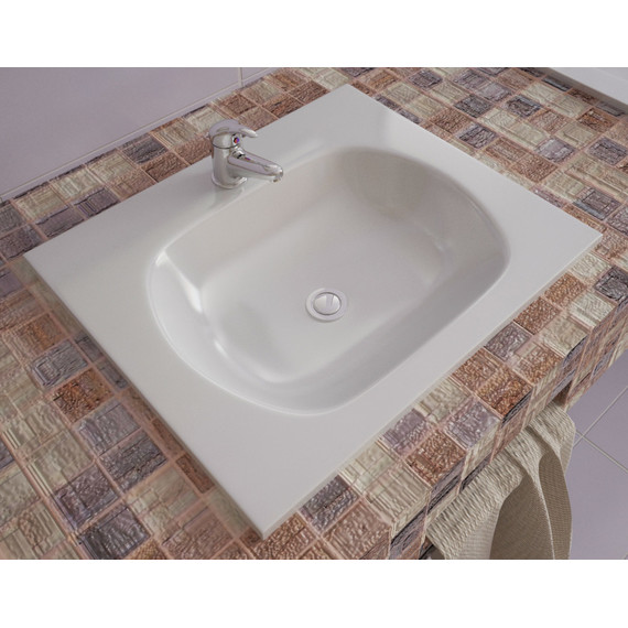 Раковина врезная на столешницу Эстет Милана 60 см ФР-00000786 - 3 Раковина врезная на столешницу Эстет Милана 60 см ФР-00000786 фото 3