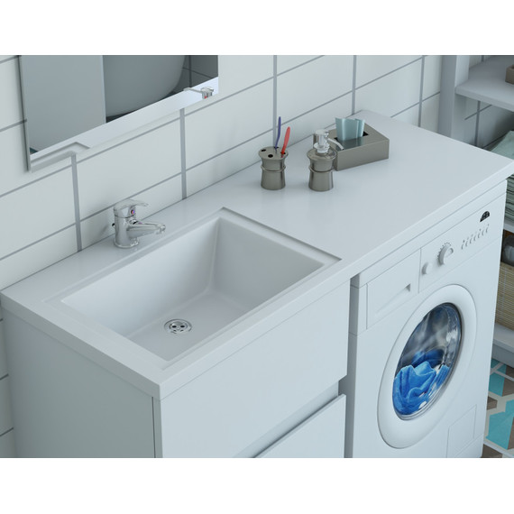 Раковина над стиральной машиной Эстет Dallas Luxe 100 см L ФР-00001971 - 3 Раковина над стиральной машиной Эстет Dallas Luxe 100 см L ФР-00001971 фото 3