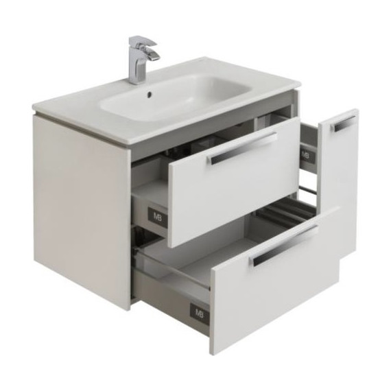 Тумба подвесная с раковиной Roca Lago 80 см 857296806, белый - 4 Тумба подвесная с раковиной Roca Lago 80 см 857296806, белый фото 4