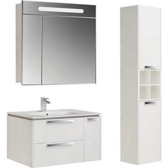 Тумба подвесная с раковиной Roca Lago 80 см 857296806, белый - 5 Тумба подвесная с раковиной Roca Lago 80 см 857296806, белый фото 5