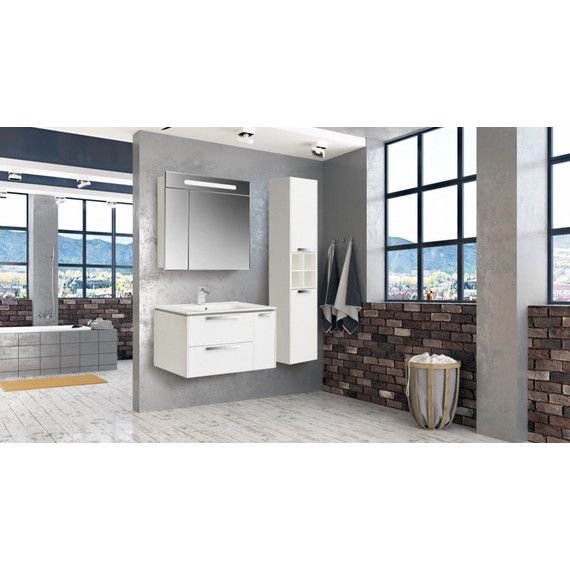 Тумба подвесная с раковиной Roca Lago 80 см 857296806, белый - 6 Тумба подвесная с раковиной Roca Lago 80 см 857296806, белый фото 6