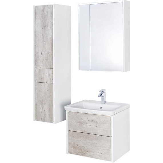 Пенал подвесной ROCA Ronda 32 см левый ZRU9303005, бетон/белый глянец - 9 Пенал подвесной ROCA Ronda 32 см левый ZRU9303005, бетон/белый глянец фото 9