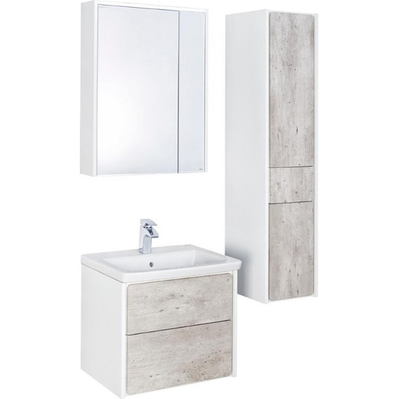 Пенал подвесной ROCA Ronda 32 см правый ZRU9303006, бетон/белый глянец - 9 Пенал подвесной ROCA Ronda 32 см правый ZRU9303006, бетон/белый глянец фото 9