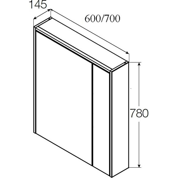Зеркальный шкаф ROCA Ronda 60 см ZRU9303007, бетон/белый глянец - 6 Зеркальный шкаф ROCA Ronda 60 см ZRU9303007, бетон/белый глянец фото 6