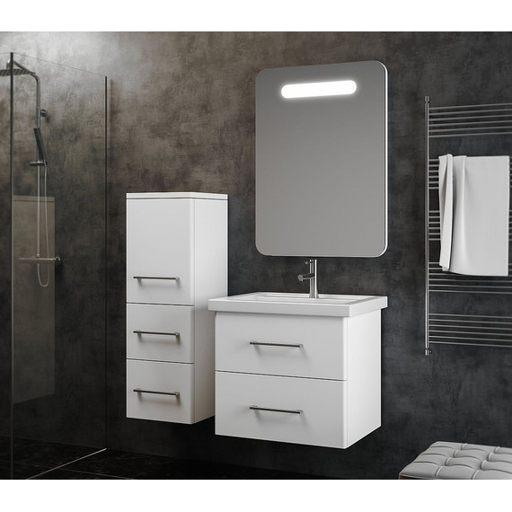 Пенал подвесной Smile Арабеско 35 см, левый, белый - 3 Пенал подвесной Smile Арабеско 35 см, левый, белый фото 3