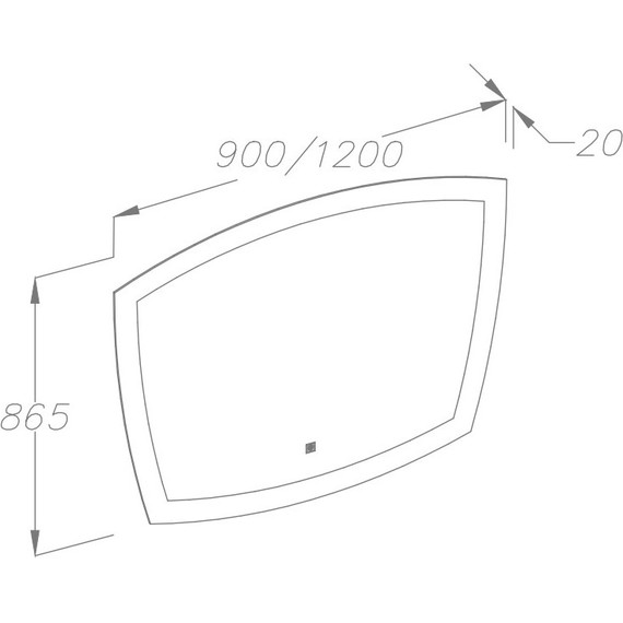 Зеркало Smile Риголетто 90 см, белый - 3 Зеркало Smile Риголетто 90 см, белый фото 3