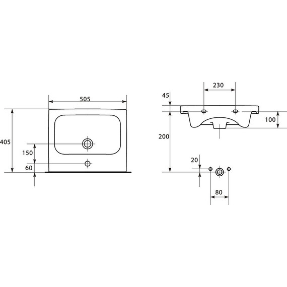 Тумба подвесная/напольная с раковиной Cersanit Melar 50 см B-SU-MEL-CM50, 2 ящика, белый - 10 Тумба подвесная/напольная с раковиной Cersanit Melar 50 см B-SU-MEL-CM50, 2 ящика, белый фото 10