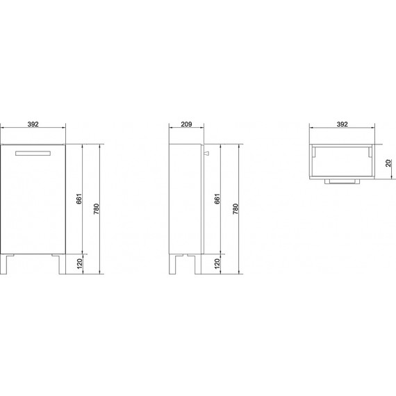 Тумба подвесная/напольная с раковиной Cersanit Melar 40 см B-SU-MEL-CM40, 1 дверца, белый - 4 Тумба подвесная/напольная с раковиной Cersanit Melar 40 см B-SU-MEL-CM40, 1 дверца, белый фото 4