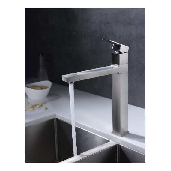 Смеситель для кухни Oulin OL-8015, сатин фото 4