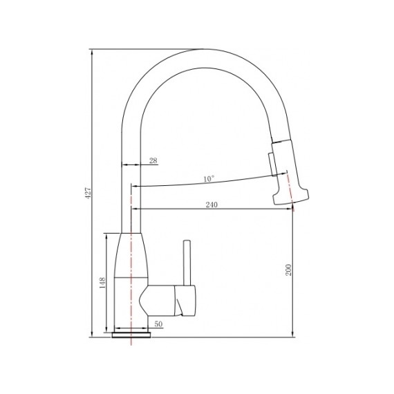 Смеситель для кухни Oulin OL-8016, сатин - 5 Смеситель для кухни Oulin OL-8016, сатин фото 5