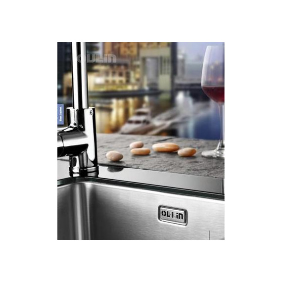 Кухонная мойка Oulin OL-0362 1 мм, нержавеющая сталь фото 5