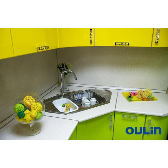 Кухонная мойка Oulin OL-310 1 мм, нержавеющая сталь - 6 Кухонная мойка Oulin OL-310 1 мм, нержавеющая сталь фото 6