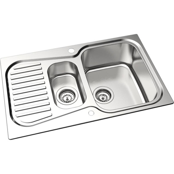 Кухонная мойка Oulin OL-359S 1 мм, нержавеющая сталь фото 4