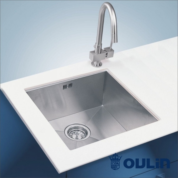 Кухонная мойка Oulin OL-F101 1,2 мм, нержавеющая сталь фото 4