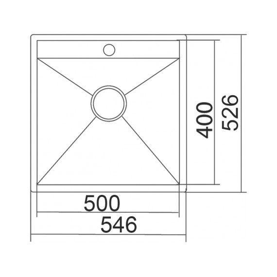 Кухонная мойка Oulin OL-F121X 1,2 мм, нержавеющая сталь фото 5
